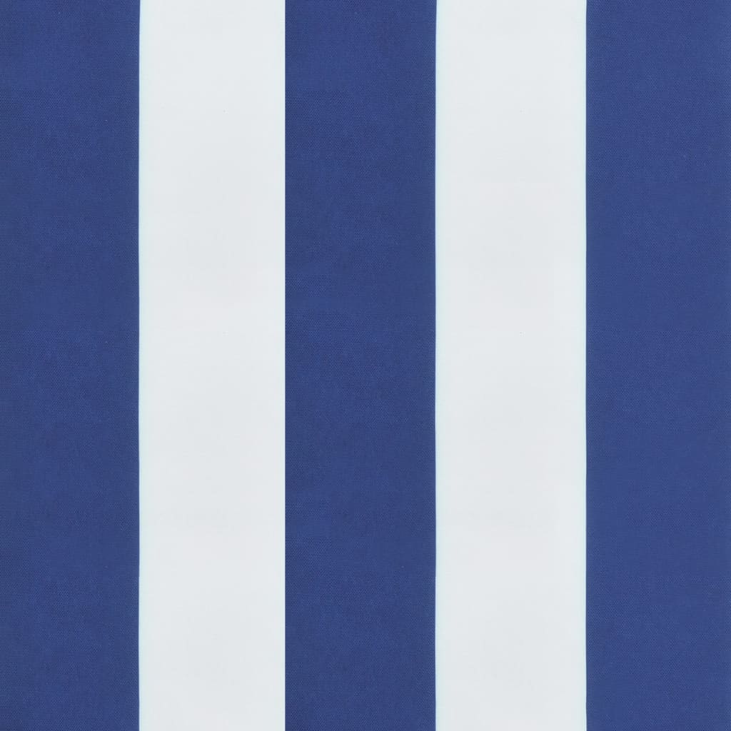 Jastuk za ležaljku plavo-bijeli prugasti od tkanine Oxford