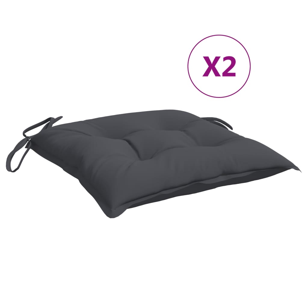 Jastuci za stolice 2 kom antracit 40x40x7 cm od tkanine Oxford