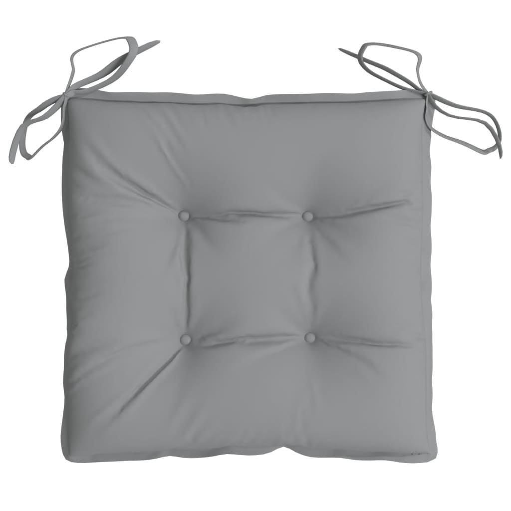 Jastuci za stolice 2 kom sivi 40 x 40 x 7 cm od tkanine Oxford