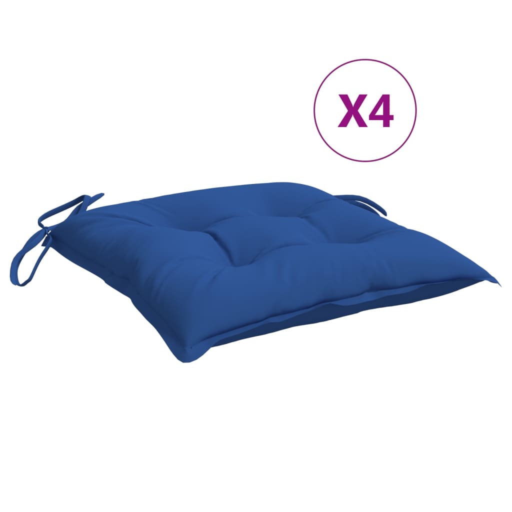 Jastuci za stolice 4 kom plavi 40 x 40 x 7 cm od tkanine Oxford