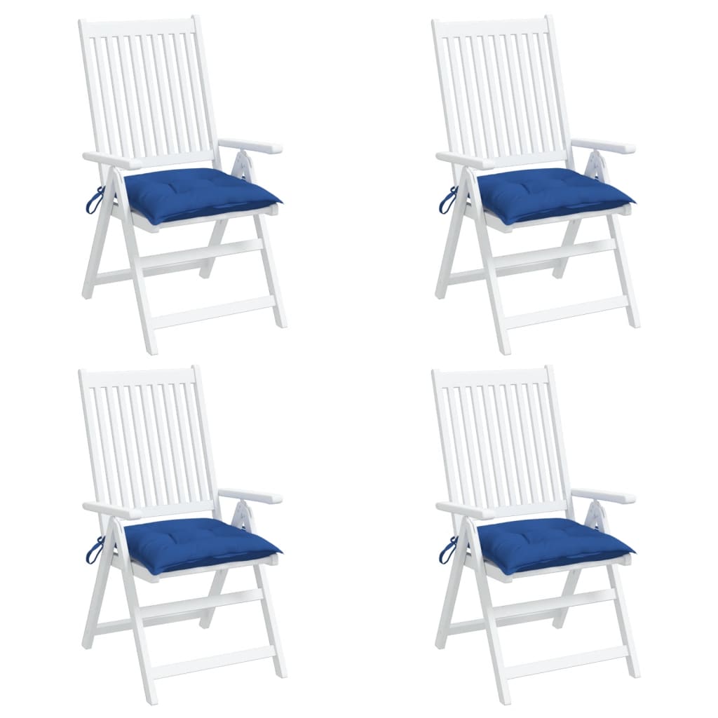 Jastuci za stolice 4 kom plavi 40 x 40 x 7 cm od tkanine Oxford