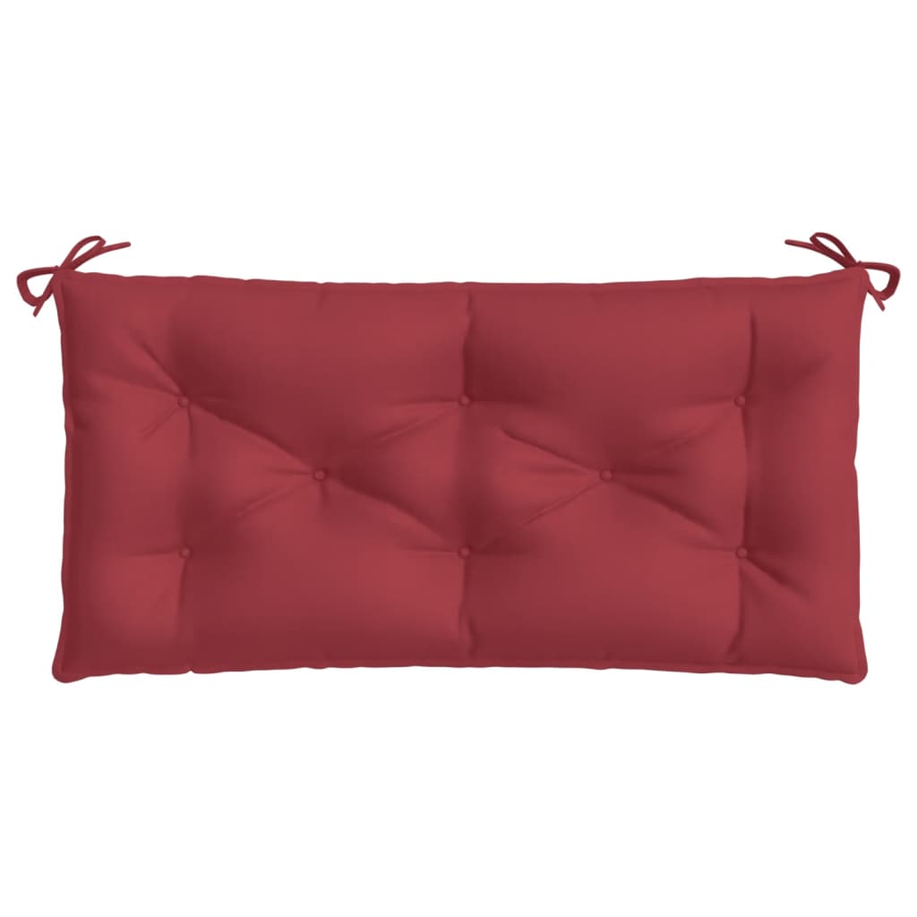 Jastuk za vrtnu klupu boja vina 100 x 50 x 7 cm tkanina Oxford