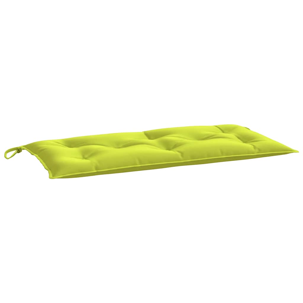 Jastuk za vrtnu klupu jarkozeleni 100x50x7 cm od tkanine Oxford