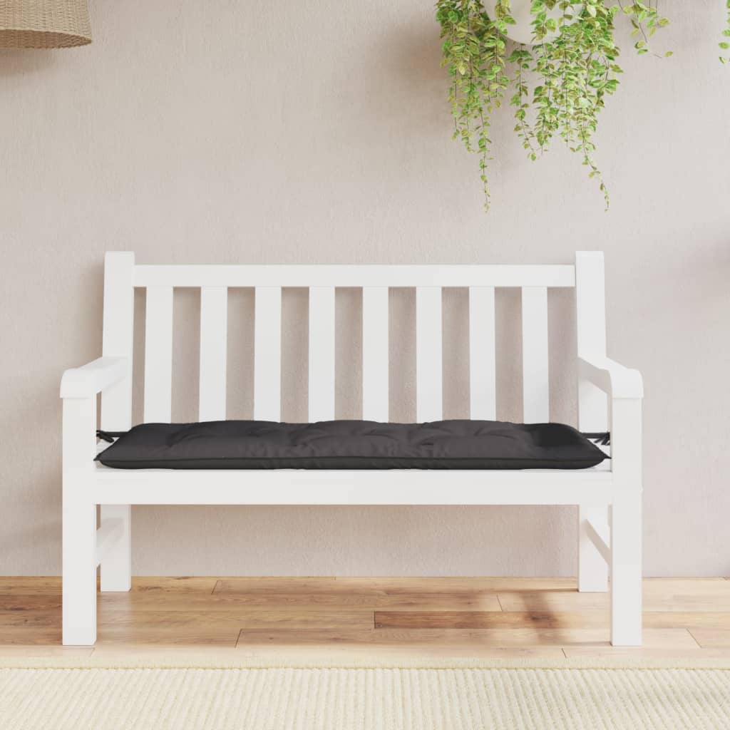Jastuk za vrtnu klupu antracit 120 x 50 x 7 cm tkanina Oxford