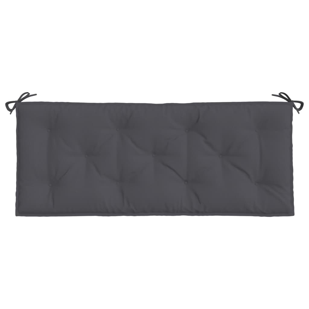 Jastuk za vrtnu klupu antracit 120 x 50 x 7 cm tkanina Oxford