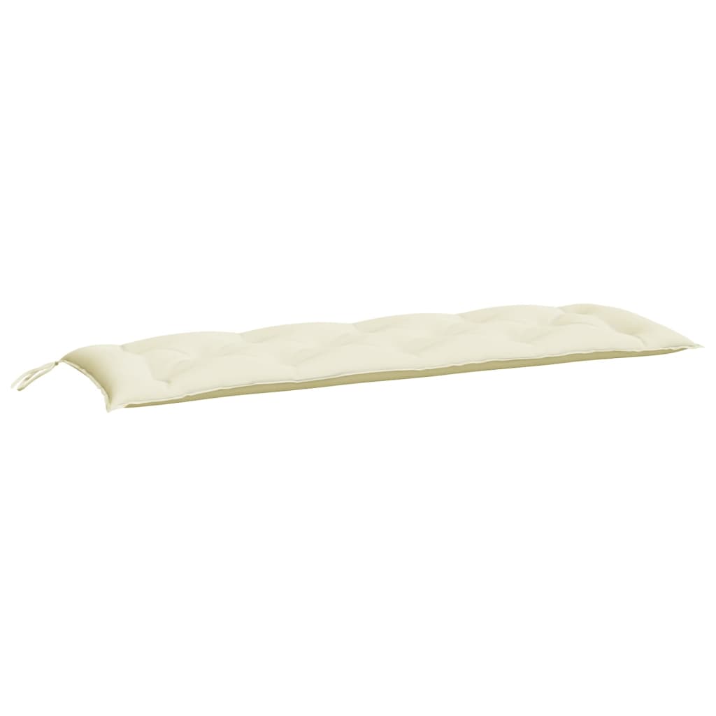 Jastuk za vrtnu klupu krem 150 x 50 x 7 cm od tkanine Oxford