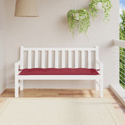 Jastuk za vrtnu klupu boja vina 150 x 50 x 7 cm tkanina Oxford