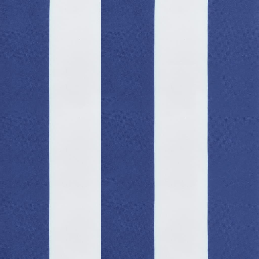 Jastuk za vrtnu klupu plavo-bijeli prugasti 150x50x7 cm tkanina