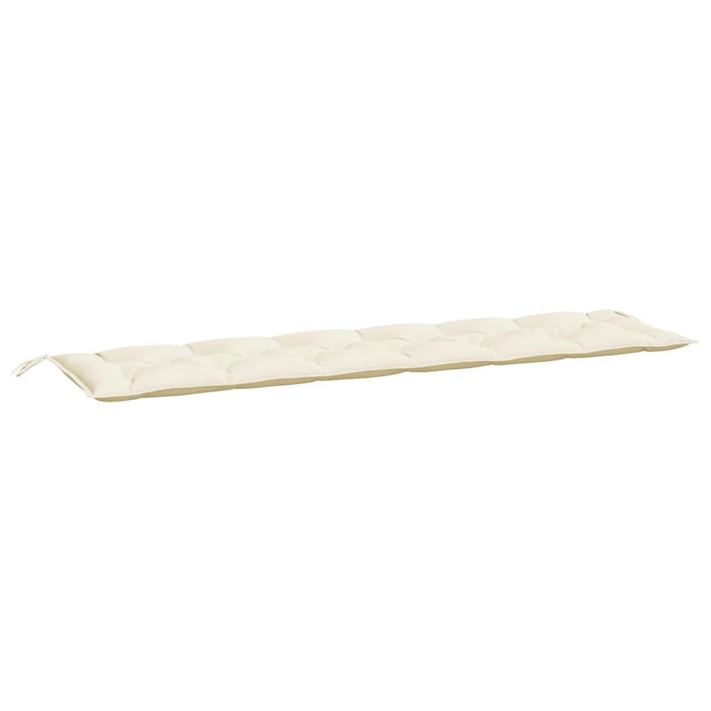 Jastuk za vrtnu klupu krem 200 x 50 x 7 cm od tkanine Oxford