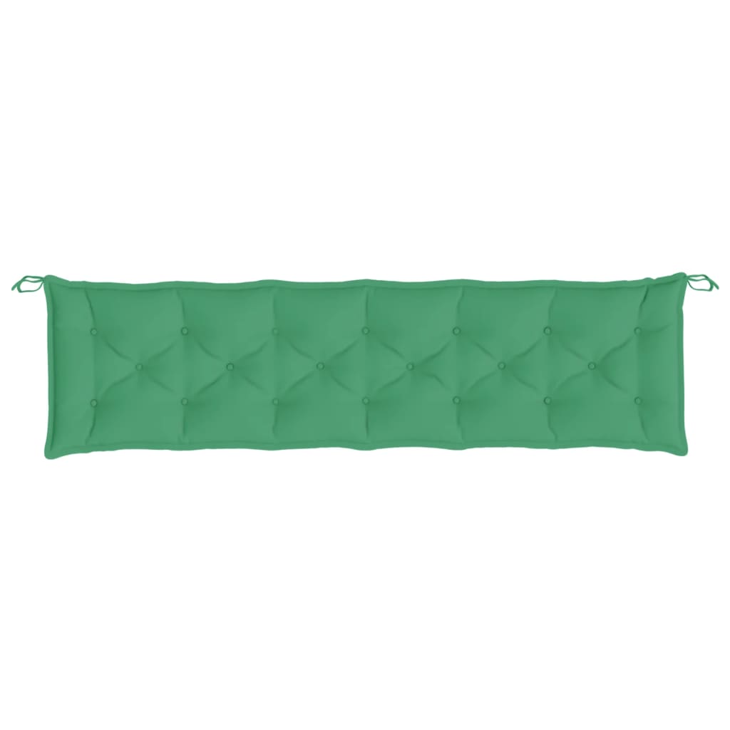 Jastuk za vrtnu klupu zeleni 200 x 50 x 7 cm od tkanine Oxford