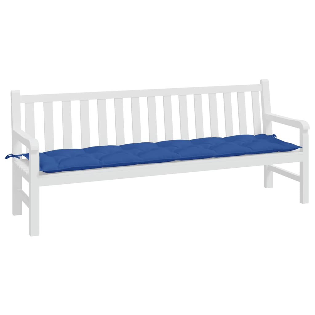 Jastuk za vrtnu klupu plavi 200 x 50 x 7 cm od tkanine Oxford