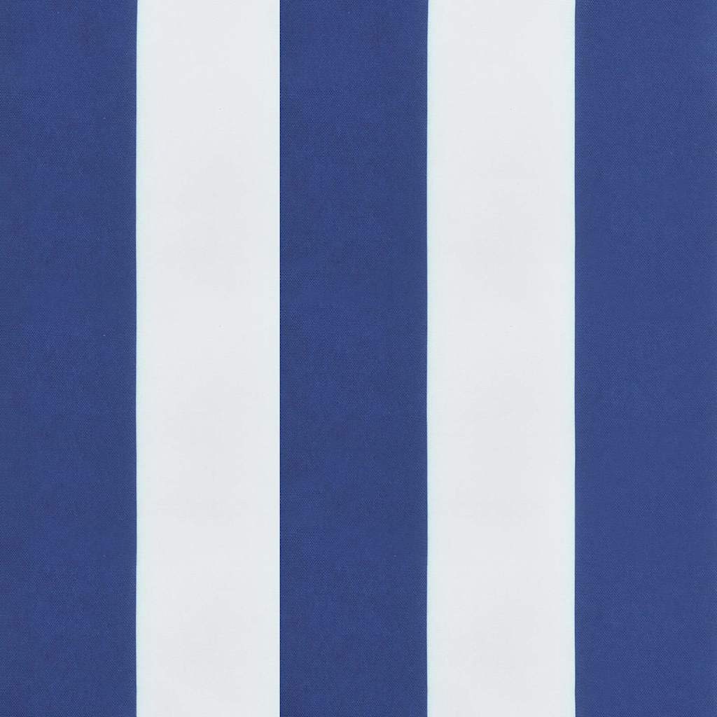 Jastuci za vrtnu klupu 2 kom plavo-bijeli prugasti 100x50x7 cm