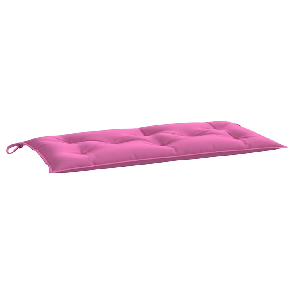 Jastuci za vrtnu klupu 2 kom ružičasti 100x50x7 cm tkanina