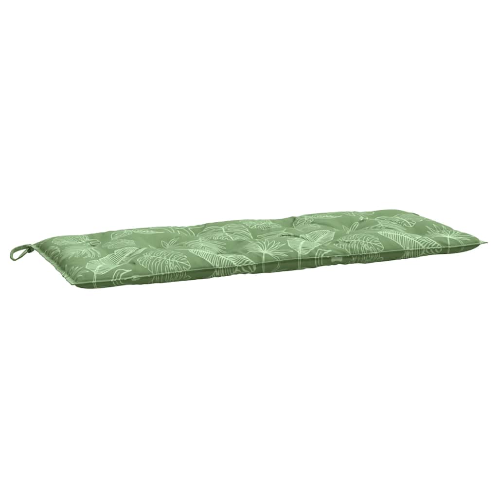 Jastuci za vrtnu klupu 2 kom s uzorkom lišća 120x50x7cm tkanina
