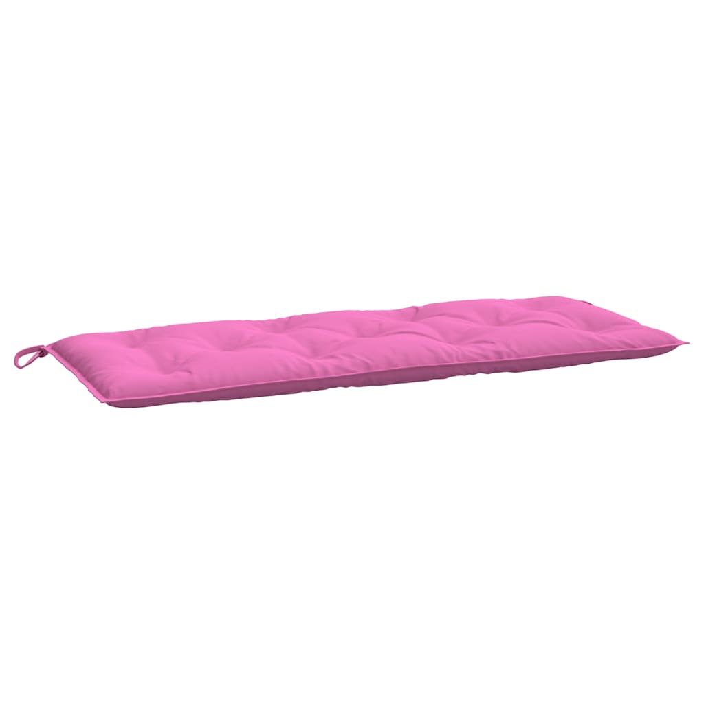 Jastuci za vrtnu klupu 2 kom ružičasti 120x50x7 cm tkanina