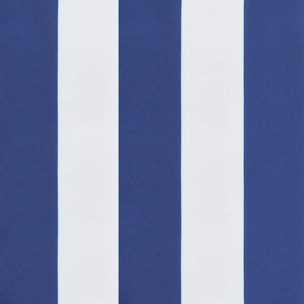 Jastuci za vrtnu klupu 2 kom plavo-bijeli prugasti 150x50x7 cm