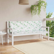 Jastuci za vrtnu klupu 2 kom s uzorkom lišća 150x50x7cm tkanina