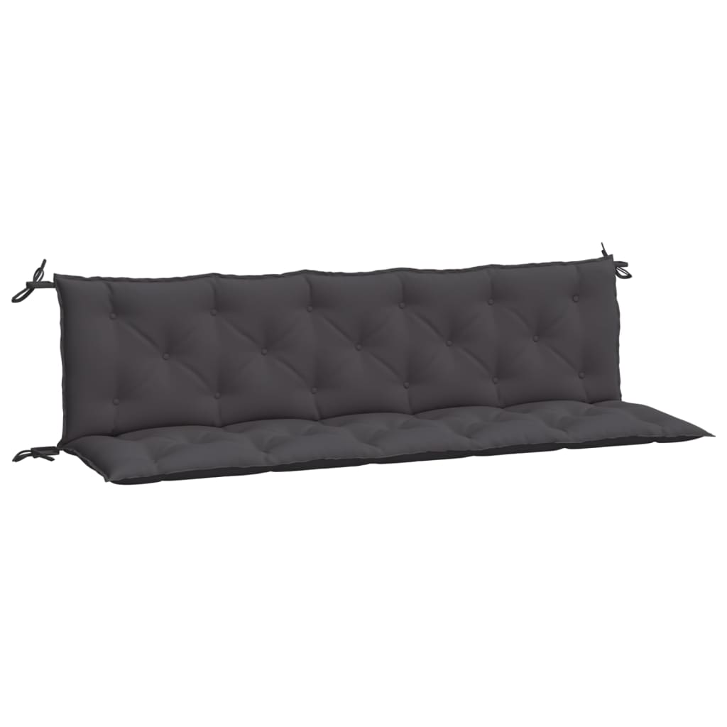 Jastuci za vrtnu klupu 2 kom antracit 180x50x7cm tkanine Oxford