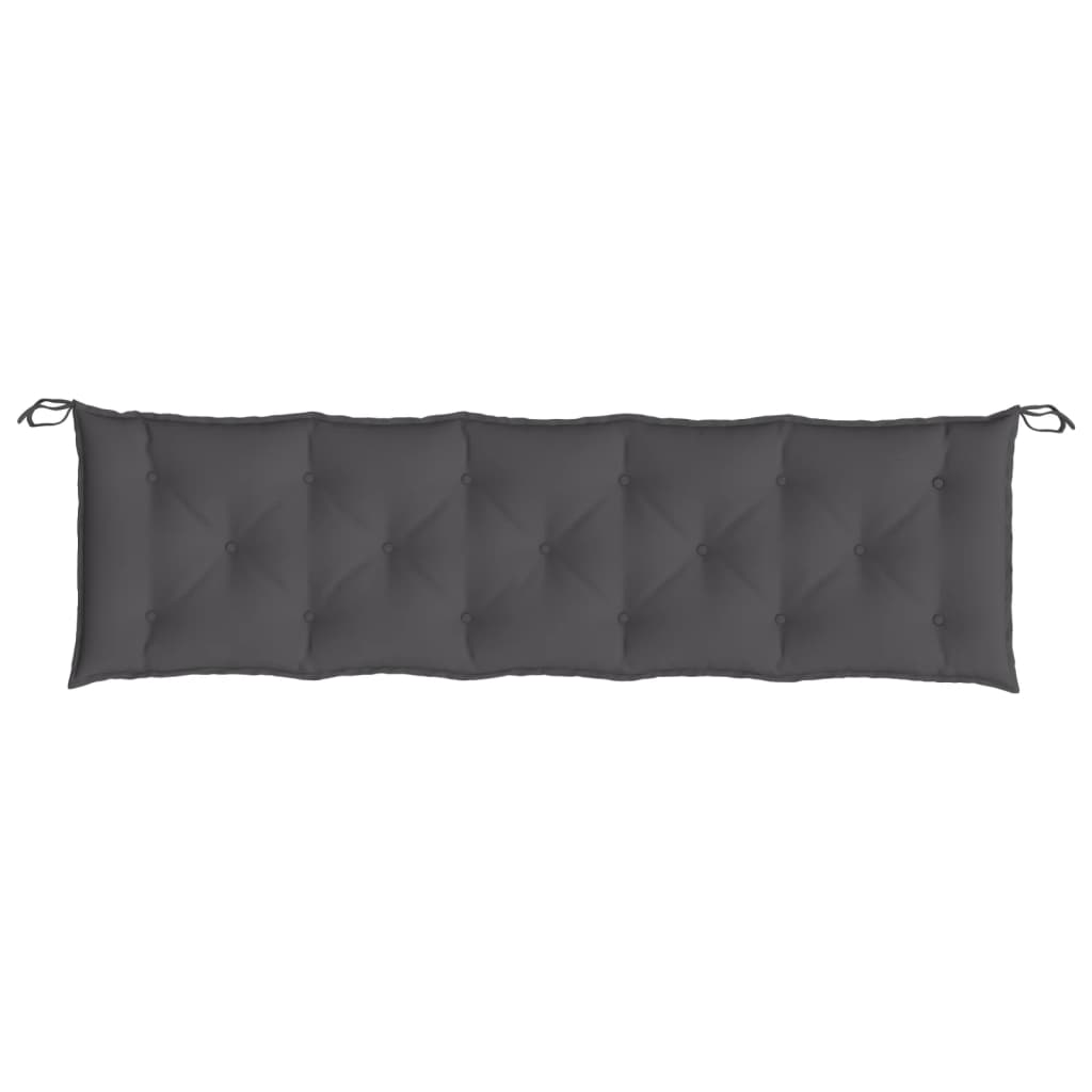 Jastuci za vrtnu klupu 2 kom antracit 180x50x7cm tkanine Oxford