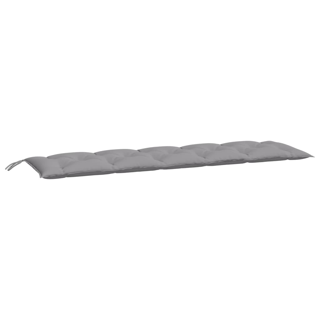Jastuci za vrtnu klupu 2 kom sivo 180x50x7cm tkanine Oxford