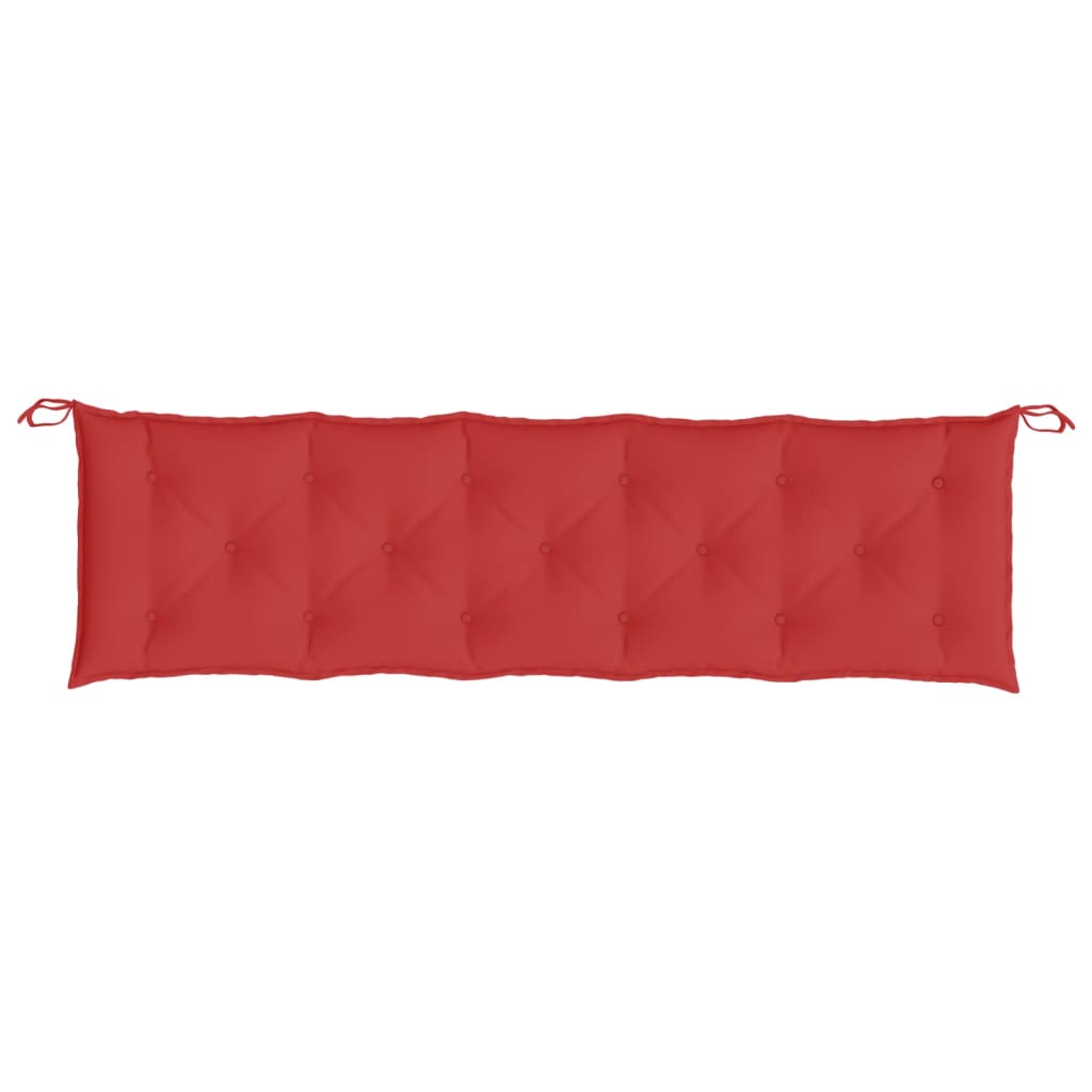 Jastuci za vrtnu klupu 2 kom crvena 180x50x7cm tkanine Oxford