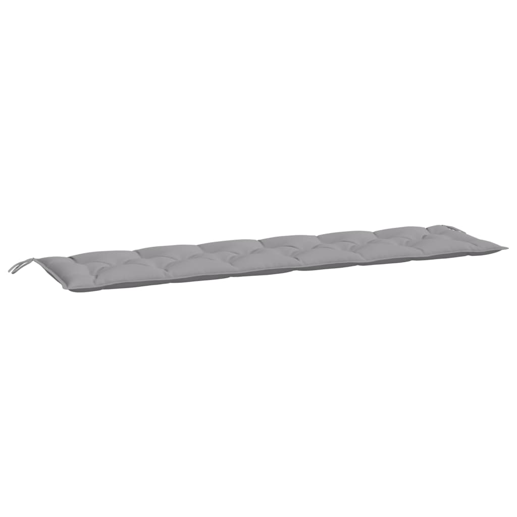 Jastuci za vrtnu klupu 2 kom sivo 200x50x7cm tkanine Oxford