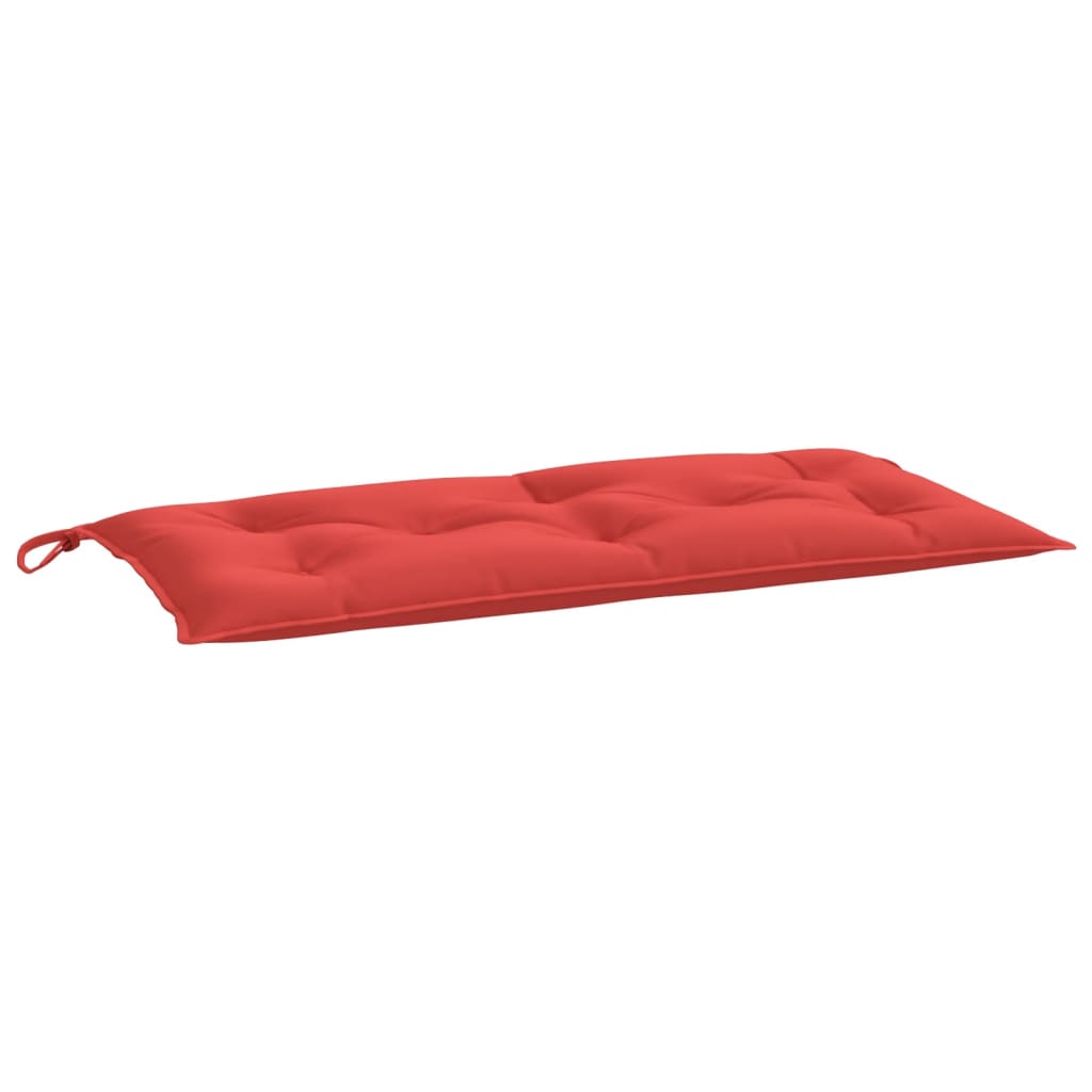 Jastuk za vrtnu klupu crveni 110 x 50 x 7 cm od tkanine Oxford