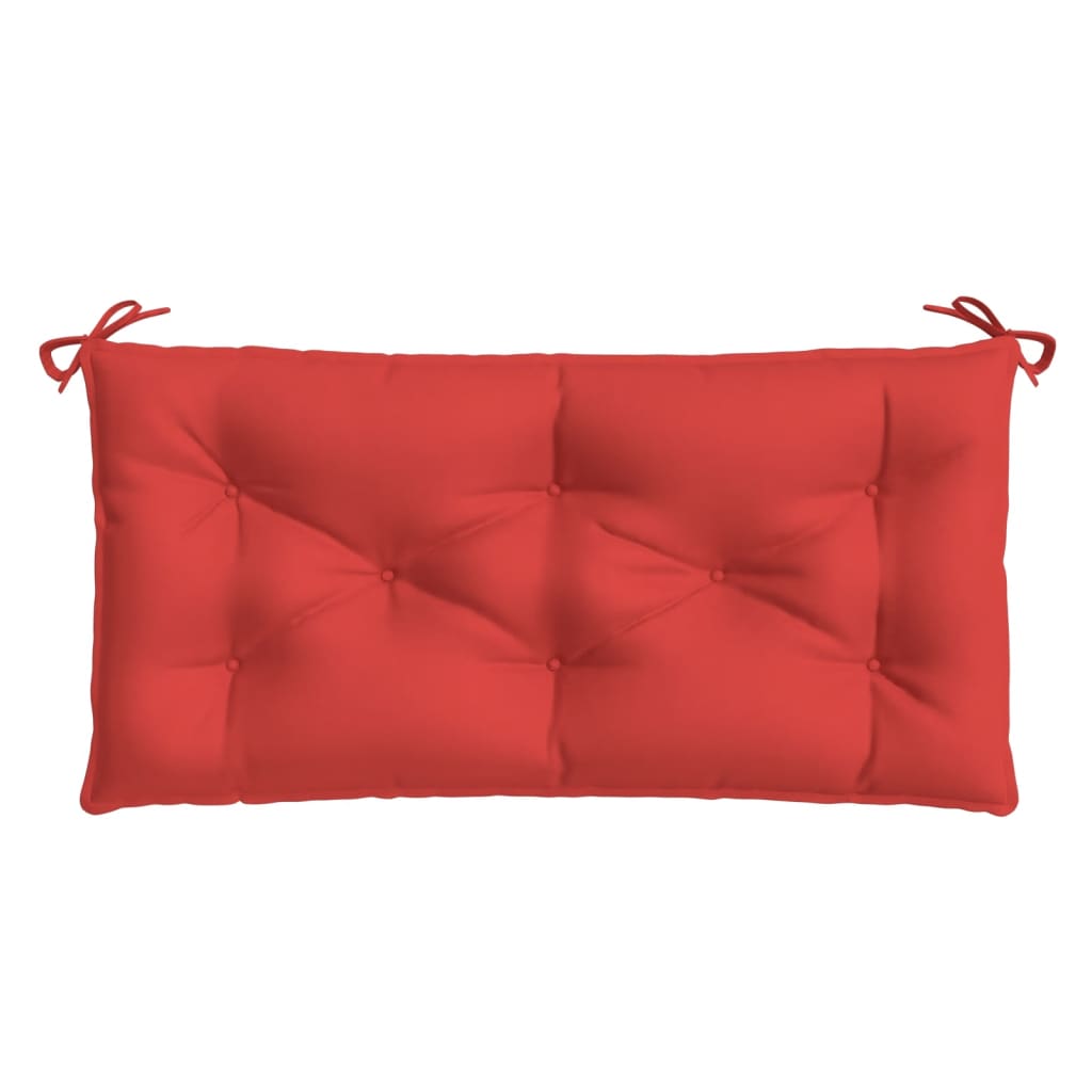 Jastuk za vrtnu klupu crveni 110 x 50 x 7 cm od tkanine Oxford