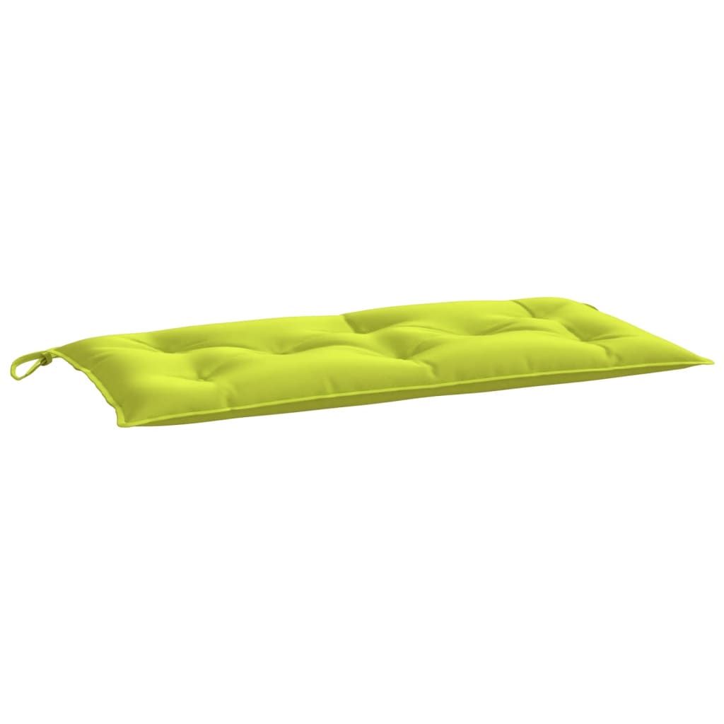 Jastuk za vrtnu klupu jarkozeleni 110x50x7 cm od tkanine Oxford