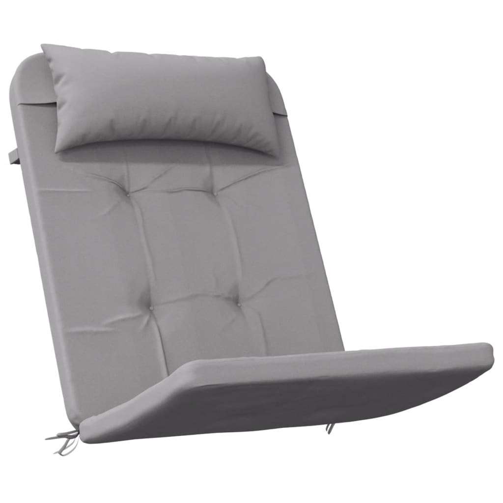 Jastuci za stolicu Adirondack 2 kom sivi od tkanine Oxford