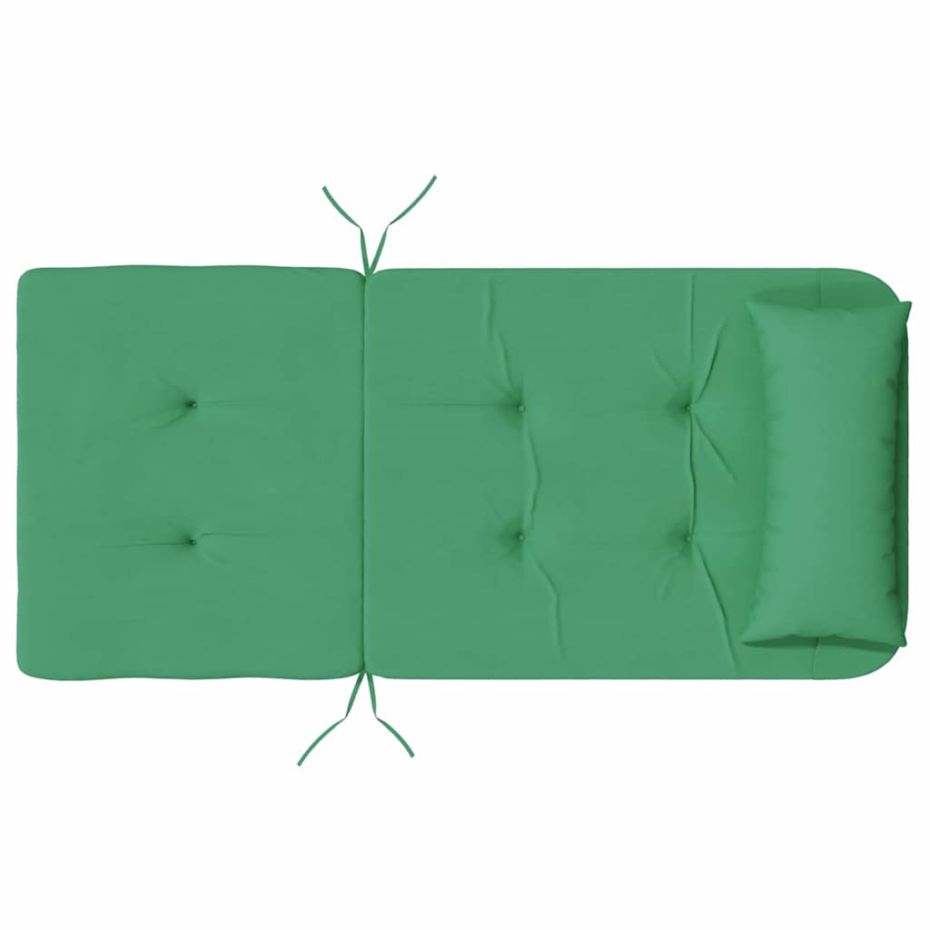Jastučići za stolice Jednobojno 2 pcs Zelena 58 x 77 x 4,5 cm
