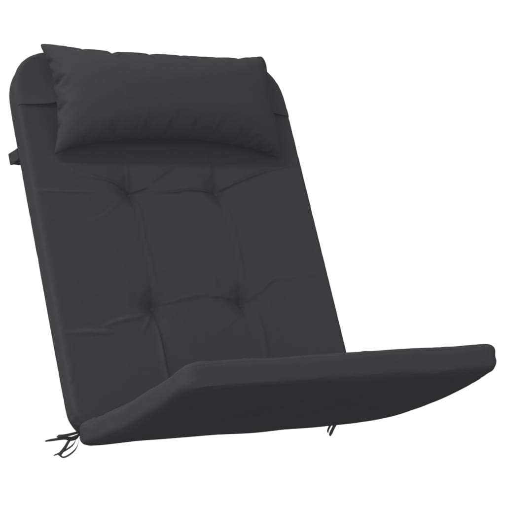 Jastuci za stolicu Adirondack 2 kom crni od tkanine Oxford