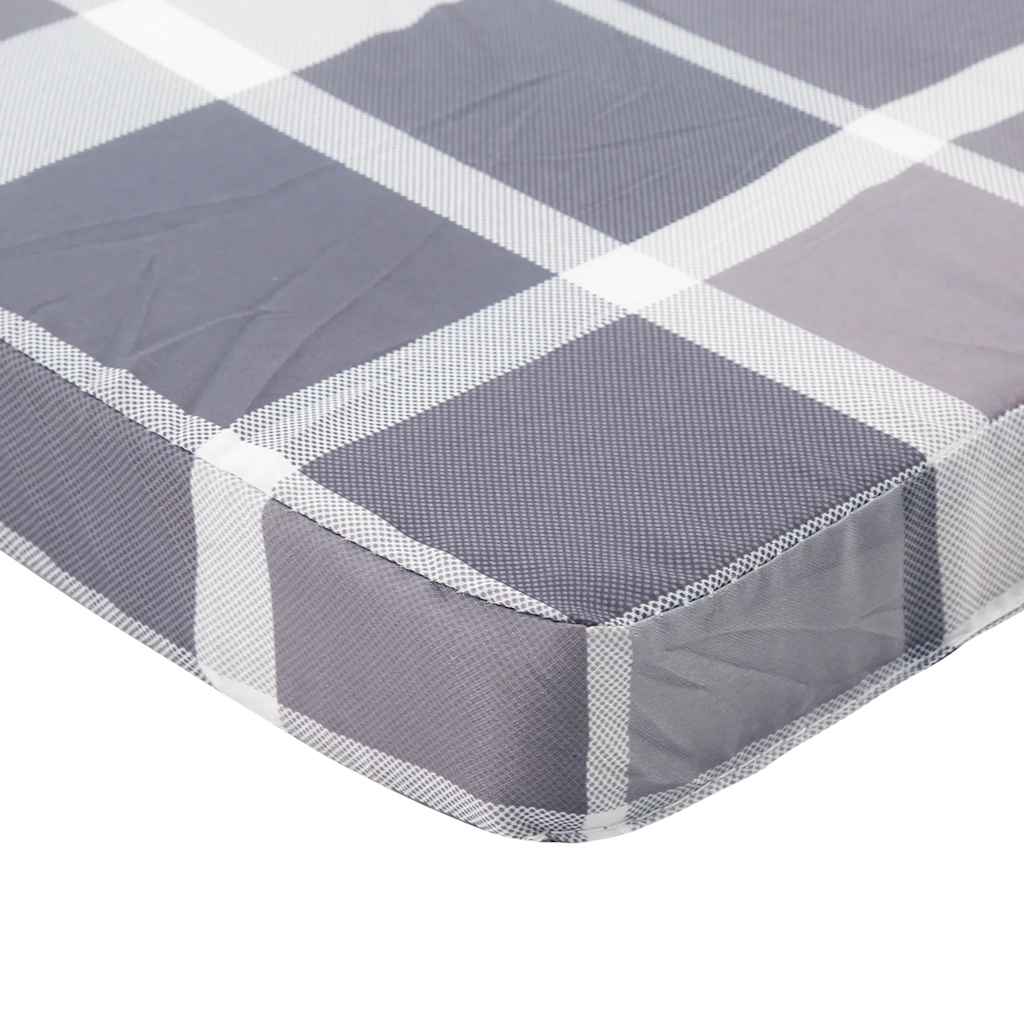 Jastuci za stolicu Adirondack 2 kom sivi karirani od tkanine