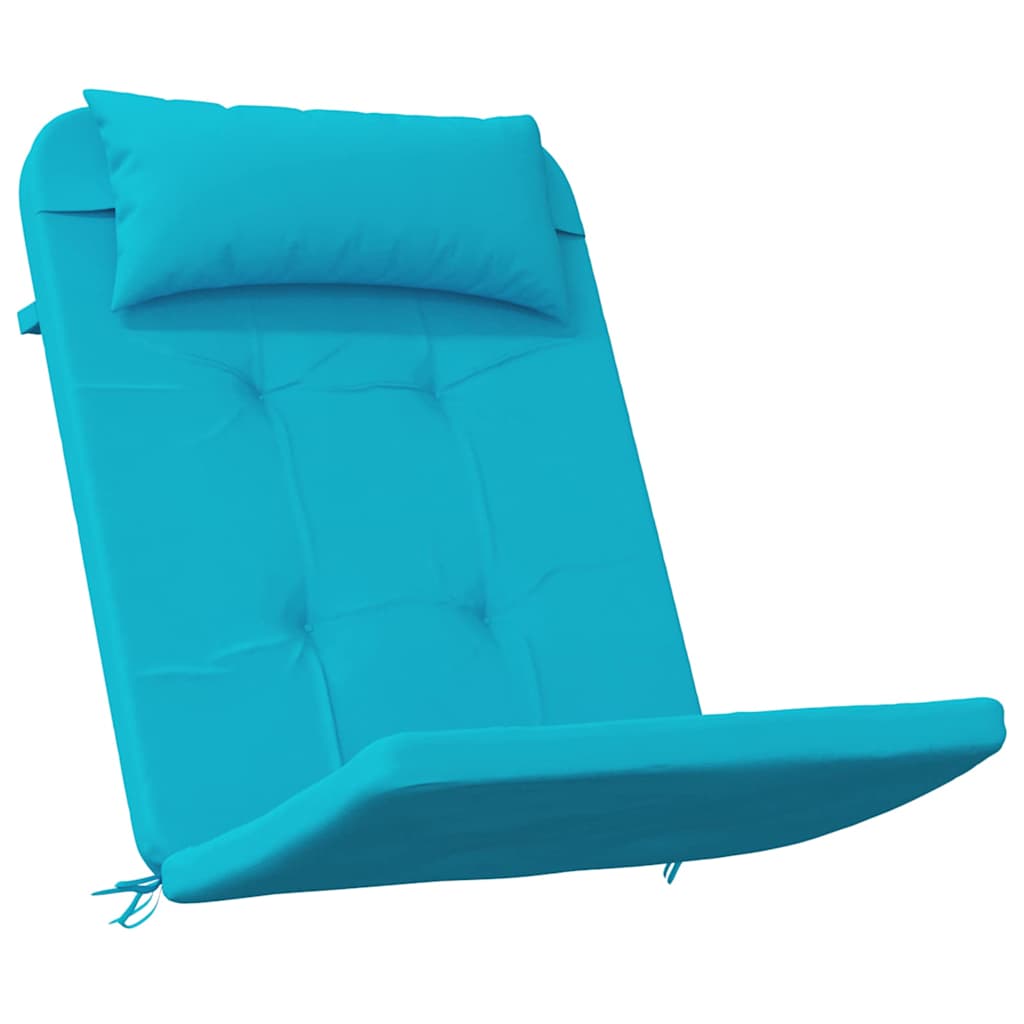 Jastučići za stolice Jednobojno 2 pcs Tirkizna 58 x 77 x 4,5 cm