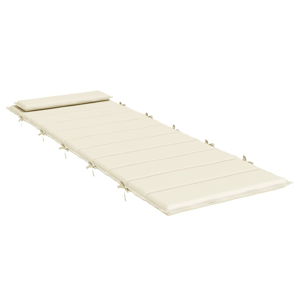 Jastuk za ležaljku krem 180x60x4 cm od tkanine Oxford