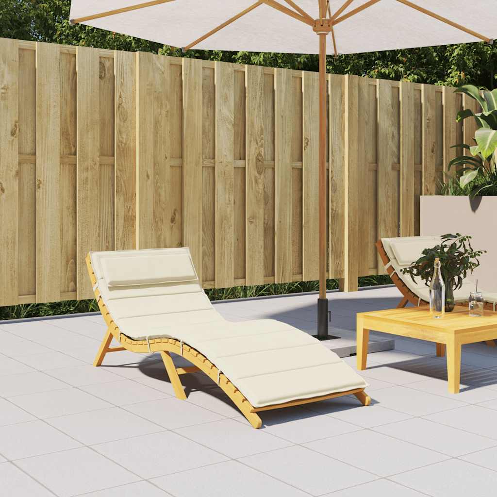 Jastuk za ležaljku krem 180x60x4 cm od tkanine Oxford