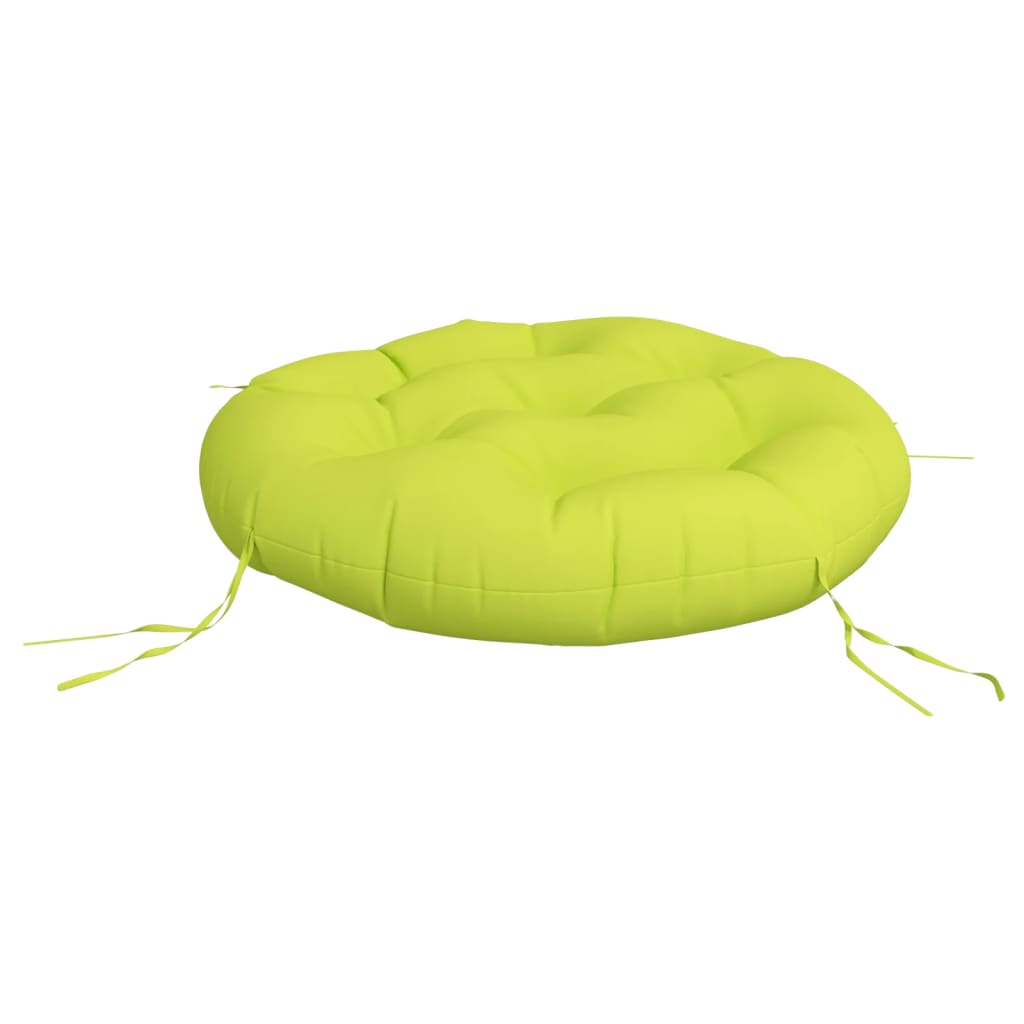 Okrugli jastuk jarkozeleni Ø 60 x 11 cm od tkanine Oxford