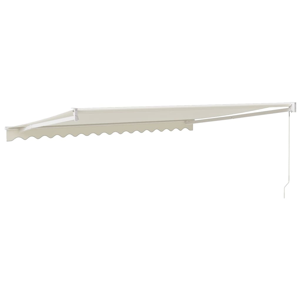Tenda na uvlačenje krem 4 x 3 m od tkanine i aluminija