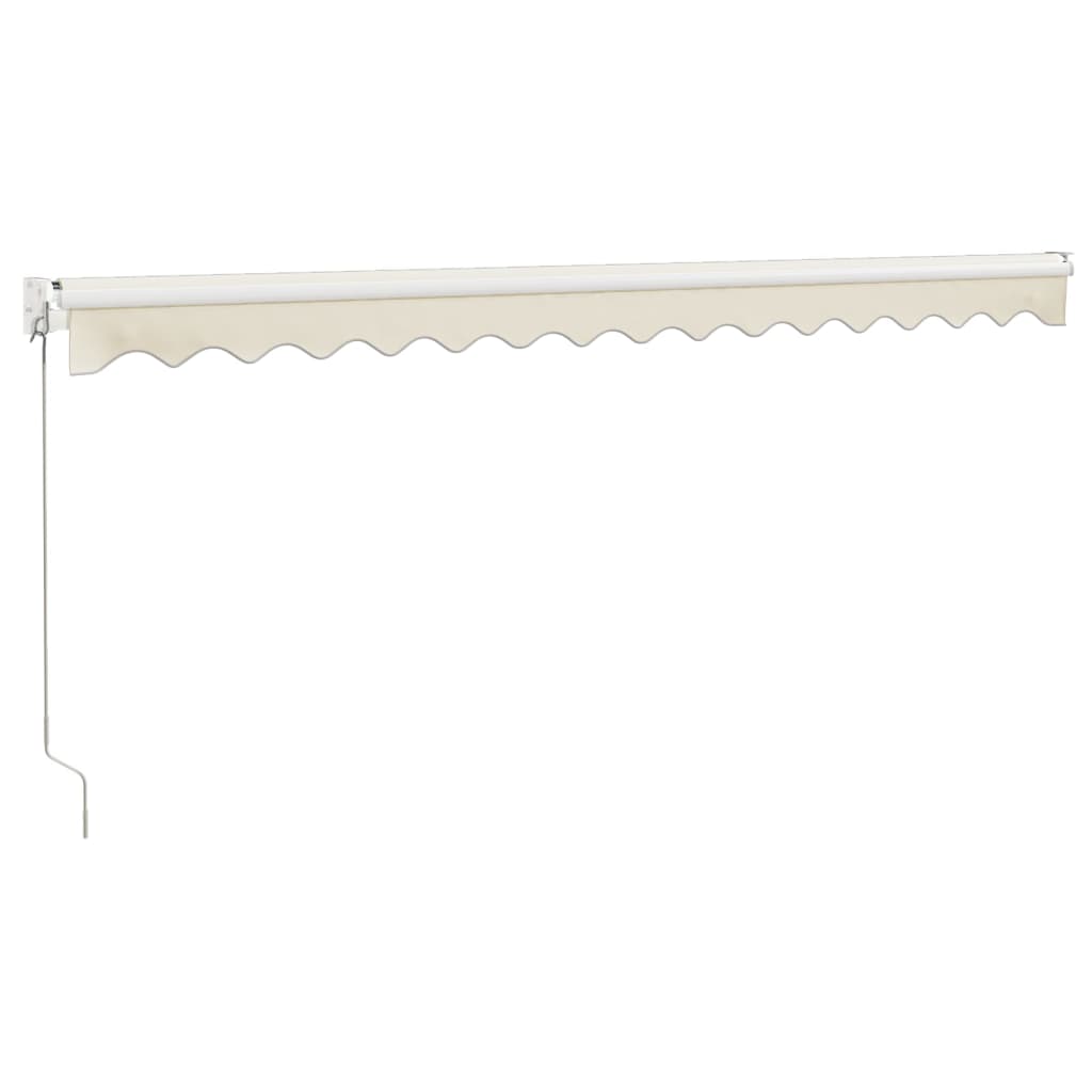 Tenda na uvlačenje krem 4 x 3 m od tkanine i aluminija