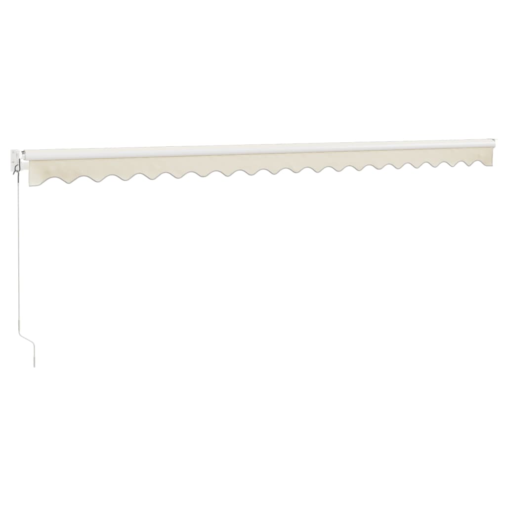 Tenda na uvlačenje krem 5 x 3 m od tkanine i aluminija