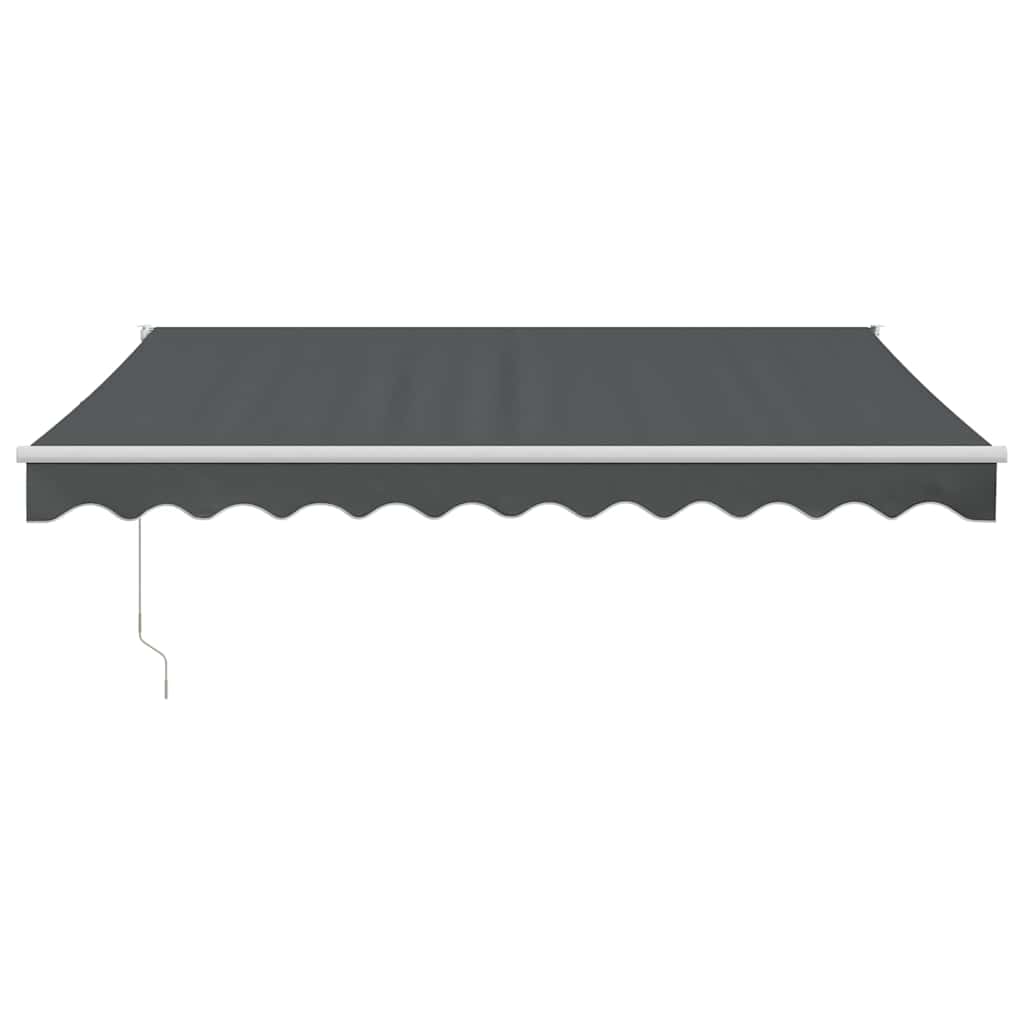 Tenda na uvlačenje antracit 3,5 x 2,5 m od tkanine i aluminija