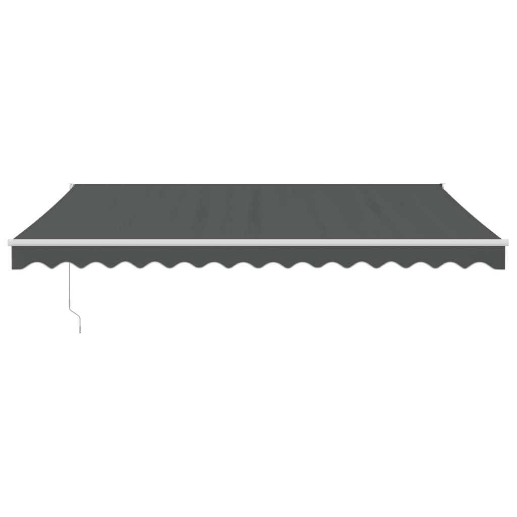 Tenda na uvlačenje antracit 4 x 3 m od tkanine i aluminija