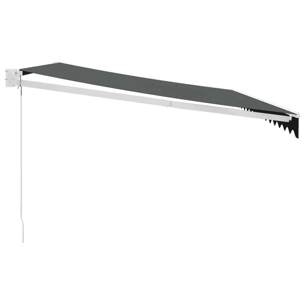 Tenda na uvlačenje antracit 4 x 3 m od tkanine i aluminija