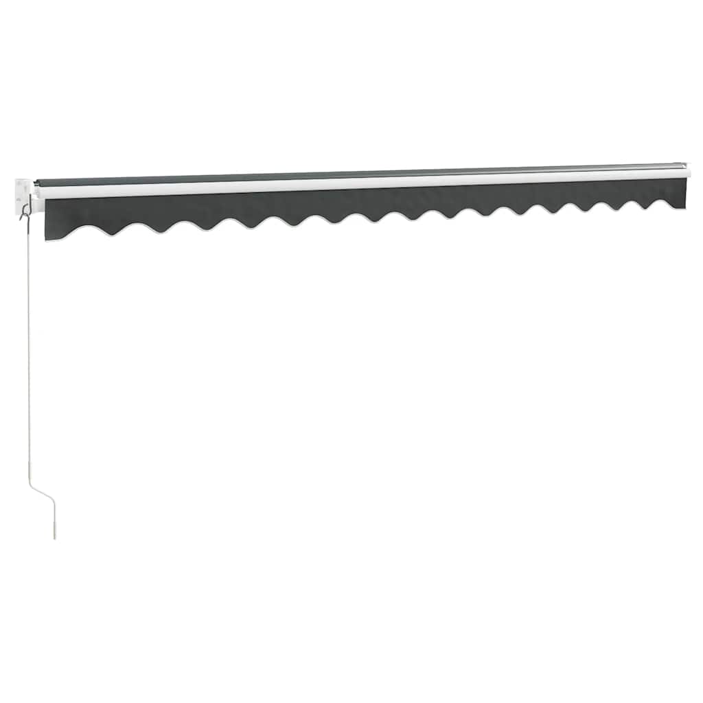 Tenda na uvlačenje antracit 4,5 x 3 m od tkanine i aluminija