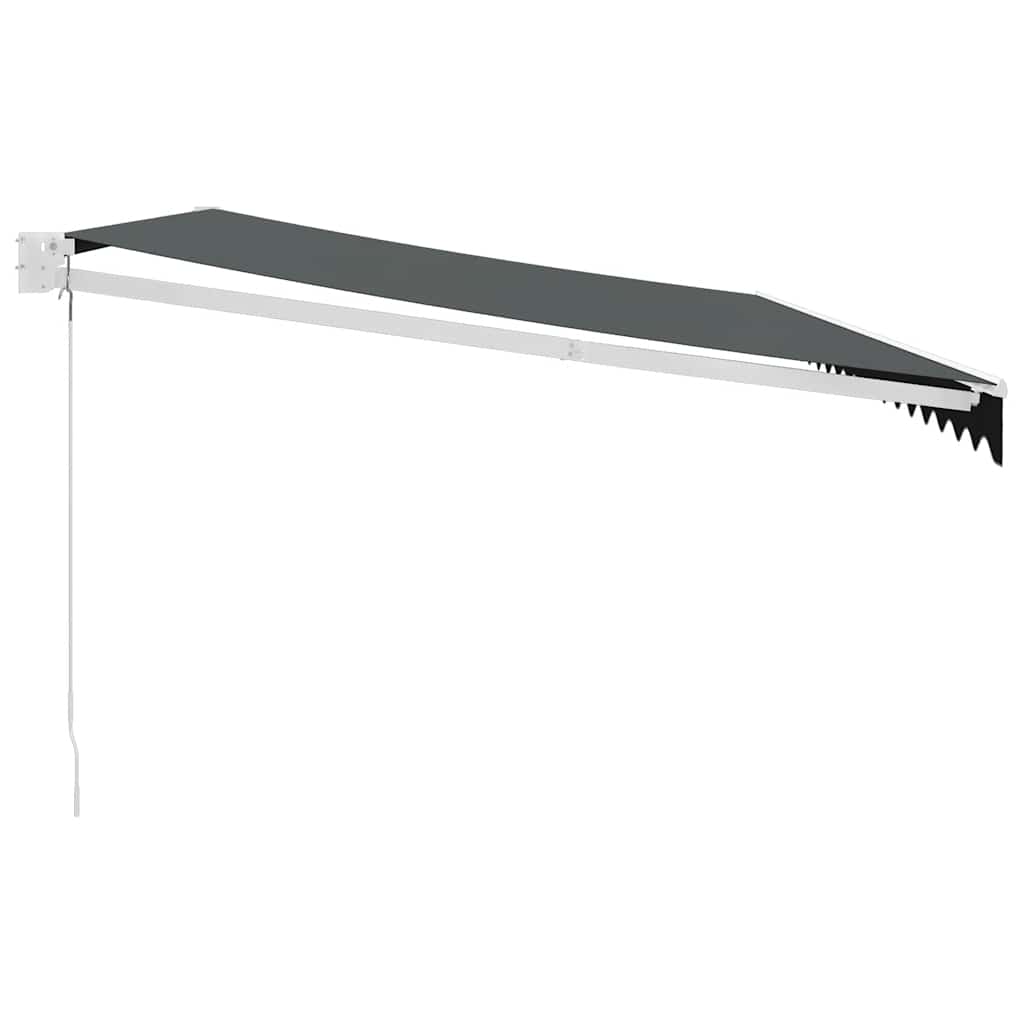 Tenda na uvlačenje antracit 5 x 3 m od tkanine i aluminija