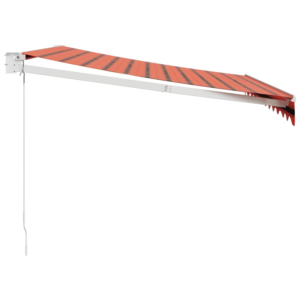 Tenda na uvlačenje narančasto-smeđa 3x2,5 m tkanina i aluminij
