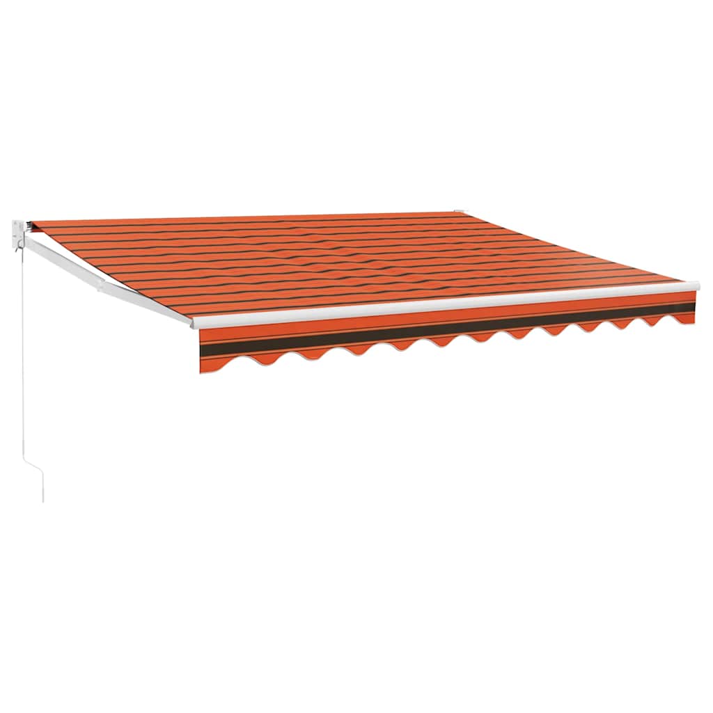 Tenda na uvlačenje narančasto-smeđa 3,5x2,5 m tkanina/aluminij