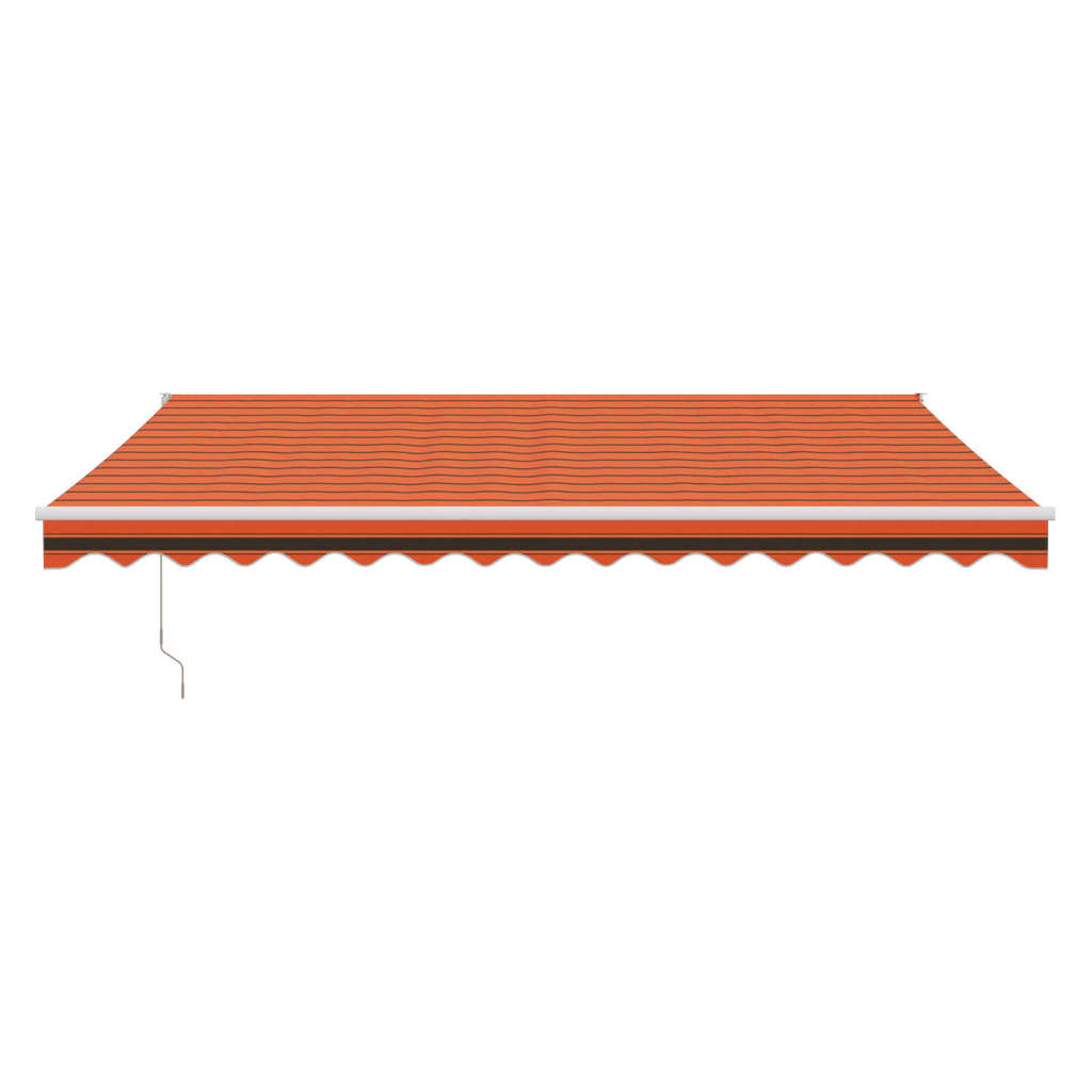 Tenda na uvlačenje narančasto-smeđa 4,5x3 m tkanina i aluminij