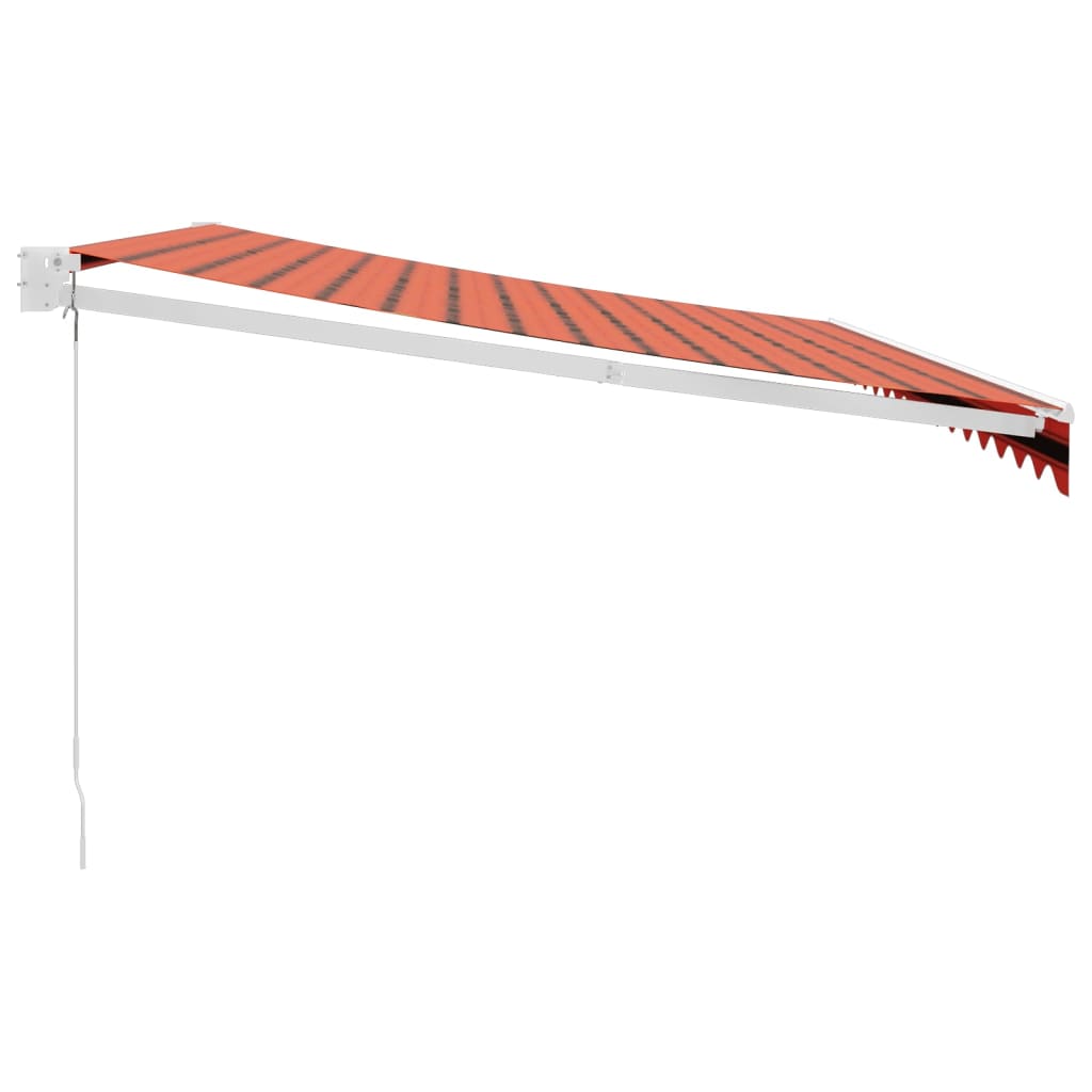 Tenda na uvlačenje narančasto-smeđa 4,5x3 m tkanina i aluminij