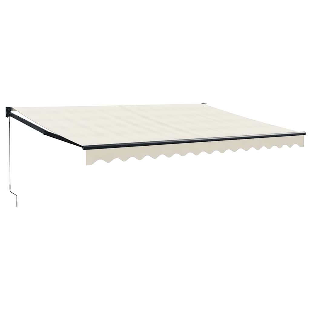 Tenda na uvlačenje krem 4 x 3 m od tkanine i aluminija